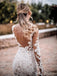 Lange Ärmel Rückless Lace Mermaid Wedding Dresses Online, Günstige Brautkleider, WD627