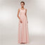 Chiffon Blush Pink bodenlange nicht übereinstimmende einfache billige Brautjungfernkleider Online, WG520