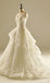 Off Shoulder V Neckline Lace Long Tail Wedding Dresses, Custom Made Wedding Dresses, Cheap Wedding Gowns, WD219