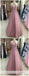 Ροζ δαντέλα Applique A-line Long Evening Prom Dresses, Cheap Sweet 16 Dresses, 18306