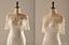Kurzarmmeerjungfrau sieht durch Zurückschnürsenkelhochzeitskleider, kundenspezifische gemachte Hochzeitskleider, preiswerte Hochzeitsbrautkleider, WD223
