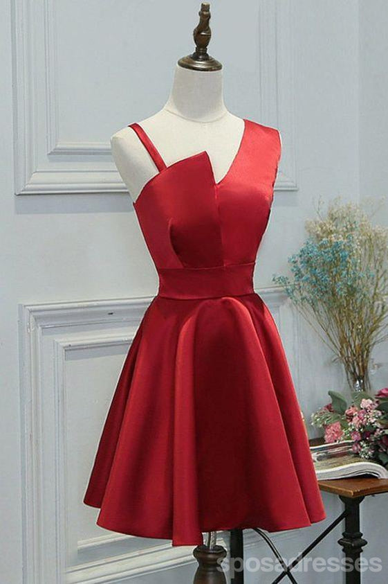 Elegant Simple Unique Red Short Cheap Homecoming Dresses Online, CM565