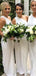 One Shoulder Off White Lange Brautjungfernkleider Online, Günstige Brautjungfernkleider, WG708