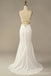 Simple Mermaid Spaghetti Straps Backless Cheap Long Prom Dresses,12965