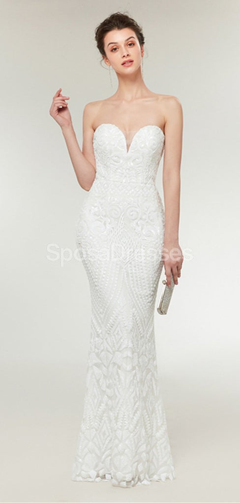 Sweetheart Lace Mermaid Cheap Wedding Dresses Online, Günstige einzigartige Brautkleider, WD584