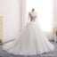 Sexy See Through Long Sleeve Aline Lace Wedding Bridal Dresses, Custom Made Wedding Dresses, Affordable Wedding Bridal Gowns, WD239
