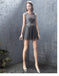 Grau Spitze Perlen Billig Homecoming Dresses Online, Günstig Short Prom Dresses, CM771