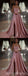 Unique Pink A-line Strapless High Slit Long Prom Dresses Online,13032