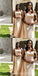 Unique Champagne Mermaid Cheap Long Bridesmaid Dresses Online,WG1657