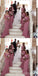Mismatched Pink Mermaid Off Shoulder Cheap Long Bridesmaid Dresses,WG1360