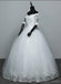 Vom Schulternlangarmballabendkleid preiswerte Hochzeitskleider preiswerte Online-Brautkleider, WD497