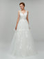 Erotischer rückenfreier Schnürsenkel V Hals preiswerte Hochzeitskleider preiswerte Online-Brautkleider, WD553