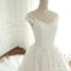 Kappenärmelschaufelnausschnittschnürsenkel Eine Linienhochzeitshochzeit Kleider, Preiswerte Kundenspezifische Gemachte Hochzeitsbrautkleider, WD274