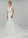 See Through Straps Lace Mermaid Cheap Wedding Dresses Online, Unique Bridal Dresses, WD558