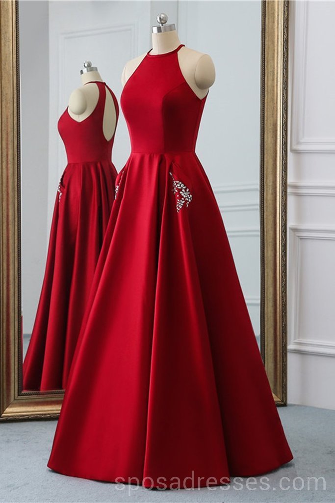 Προκλητικός Ανοίξτε Πίσω το Φωτεινό Κόκκινο Μακριά Φορέματα Prom Βραδιού, η Φτηνή Συνήθεια Κόμμα Φορέματα Prom, 18595