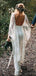 Sexy Rückenlose Spitze Meerjungfrau Seite Schlitz Sexy Brautkleider Online, Günstige Spitze Brautkleider, WD472