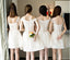 Mismatched Lace Short Bridesmaid Dresses, Cheap Bridesmaid Dresses,BD022
