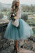 Long Sleeve Lace Short Homecoming Dresses, Cheap Party Prom Sweet 16 Dresses, CM563