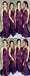 Purple Side Slit Mermaid Cheap Long Bridesmaid Dresses Online, WG285