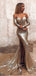 Sparkly Gold Pailletten lang Ärmel Meerjungfrau Abend Ball Kleider, billige benutzerdefinierte süße 16 Kleider, 18539