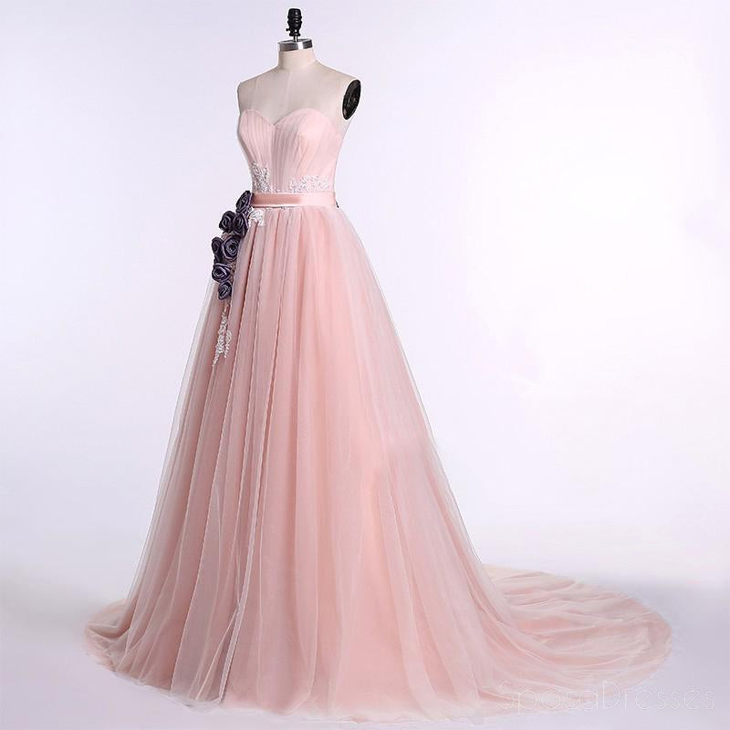 Στράπλες Ρουζ σε Ροζ γραμμή Μακρύ Βράδυ Φορέματα Prom, τη Δημοφιλή Φτηνή Καιρό 2018 Κόμμα Φορέματα Prom, 17240