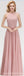 Blush Pink Spitzenbodenlänge Mismatched Chiffon Brautjungfer Dresses Online, WG542