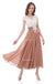 Cap Sleeve Tea Length Lace V Neckline Custom Bridesmaid Dresses, BD117