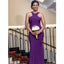 Newest Purple Halter Mermaid Cheap Long Bridesmaid Dresses Online,WG1645