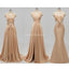V-Ausschnitt Seite Schlitz einzigartige lange günstige Brautjungfer Kleider Online, WG578