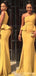 Mermaid One Shoulder Sleeveless Long Bridesmaid Dresses Online, WG898