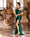 Mismatched Green Mermaid Cheap Long Bridesmaid Dresses Online,WG1277