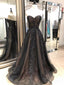 Vestidos largos del baile de fin de curso de la noche del A-line moldeado del cordón negro del amor, 16 vestidos baratos del dulce, 18430