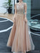 Gorgeous A-line V-neck Maxi Long Prom Dresses,Evening Dresses,13187