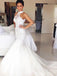 Kundenspezifischer Halfterschnürsenkel mit Perlen versehene Meerjungfrau preiswerte Hochzeitskleider online, WD422