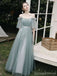 Mismatched Green A-line Cheap Long Bridesmaid Dresses Online,WG1266