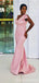 Newest Pink Mermaid V-neck Cheap Long Bridesmaid Dresses,WG1640