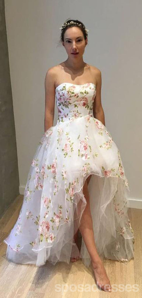Floral Sweetheart Short Homecoming Dresses,Cheap Short Prom Dresses,CM930