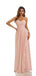 Pink A-line Strapless Sweetheart Cheap Chiffon Long Bridesmaid Dresses,WG1609