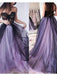Black-Purple A-line Sweetheart Cheap Long Prom Dresses Online,13078