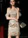 Off Shoulder Gold Sequin Cheap Homecoming Dresses Online, Cheap Short Prom Dresses, CM766