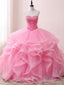 Γλυκιά Μου Ροζ Χάντρες Φθηνά Βραδινά Φορέματα Prom, Γλυκά 16 Φορέματα, 17489