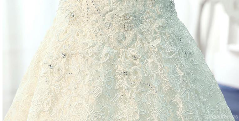 Στράπλες Μια Γραμμή από Δαντέλα Γλυκό Καρδιά Γάμου Νυφικά Φορέματα, Custom Made νυφικά, Προσιτές Νυφικά Φορέματα, WD236