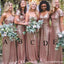 Sparkly Mismatched Sequin Long Bridesmaid Dresses, Bridesmaid Dresses BD102