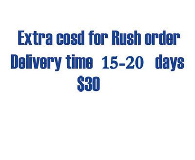 Costo adicional de la orden de Rush, Obtener vestido dentro de 15-20 días