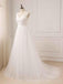 Einfache Scoop Spitze Brautkleider Online, Günstige Brautkleider, WD507