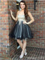 Sweetheart Grau Rock Billig Kurze Homecoming Dresses Online, CM671