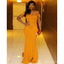 Yellow Mermaid Off Shoulder Cheap Long Bridesmaid Dresses Online,WG1653